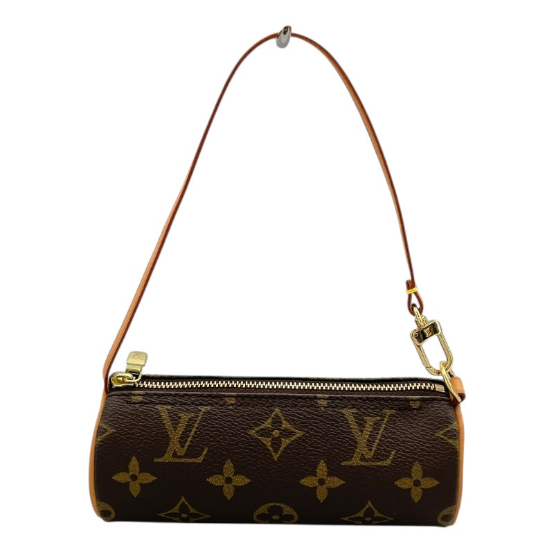 ルイ・ヴィトン LOUIS VUITTON パピヨン用ポーチ ブラウン モノグラムキャンバス レディース ポーチ