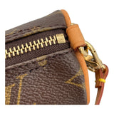 ルイ・ヴィトン LOUIS VUITTON パピヨン用ポーチ ブラウン モノグラムキャンバス レディース ポーチ