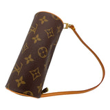 ルイ・ヴィトン LOUIS VUITTON パピヨン用ポーチ ブラウン モノグラムキャンバス レディース ポーチ