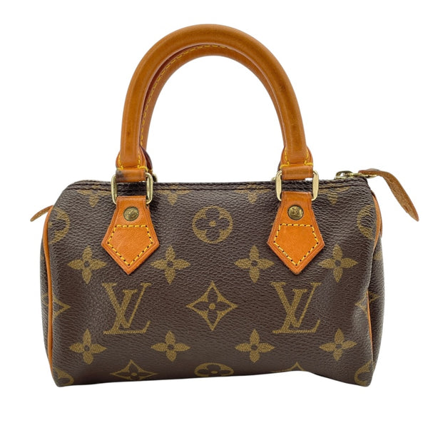 ルイ・ヴィトン LOUIS VUITTON ミニスピーディー M41534 ブラウン　ゴールド金具 モノグラムキャンバス レディース ショルダーバッグ