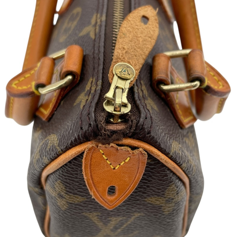 ルイ・ヴィトン LOUIS VUITTON ミニスピーディー M41534 ブラウン　ゴールド金具 モノグラムキャンバス レディース ショルダーバッグ