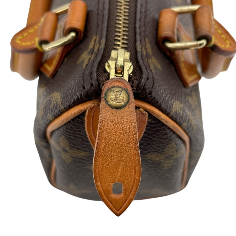 ルイ・ヴィトン LOUIS VUITTON ミニスピーディー M41534 ブラウン　ゴールド金具 モノグラムキャンバス レディース ショルダーバッグ