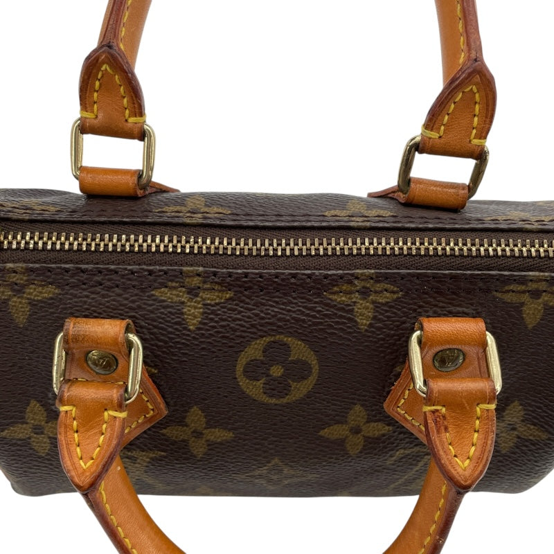 ルイ・ヴィトン LOUIS VUITTON ミニスピーディー M41534 ブラウン　ゴールド金具 モノグラムキャンバス レディース ショルダーバッグ