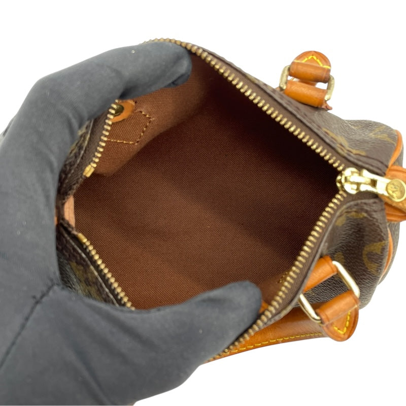 ルイ・ヴィトン LOUIS VUITTON ミニスピーディー M41534 ブラウン　ゴールド金具 モノグラムキャンバス レディース ショルダーバッグ