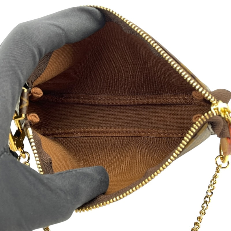 ルイ・ヴィトン LOUIS VUITTON ミニ･ポシェット･アクセソワール M58009 ブラウン モノグラム レディース ショルダーバッグ