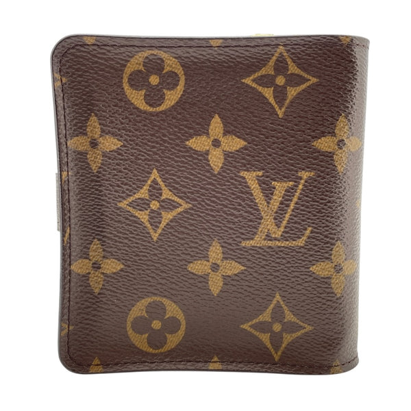ルイ・ヴィトン LOUIS VUITTON コンパクトジップ M61667 ブラウン モノグラムキャンバス レディース 二つ折り財布