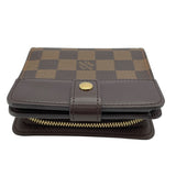 ルイ・ヴィトン LOUIS VUITTON コンパクト・ジップ N61668 ブラウン ダミエ・エベヌ レディース 二つ折り財布