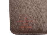 ルイ・ヴィトン LOUIS VUITTON コンパクト・ジップ N61668 ブラウン ダミエ・エベヌ レディース 二つ折り財布