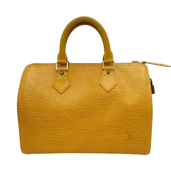 ルイ・ヴィトン LOUIS VUITTON スピーディ25 M43019 イエロー エピ レディース ボストンバッグ
