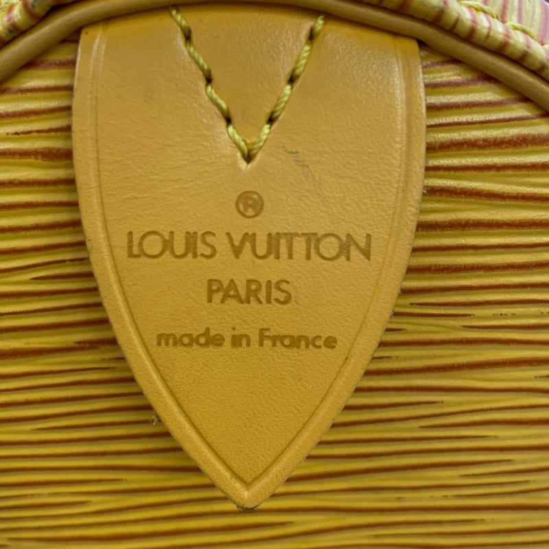 ルイ・ヴィトン LOUIS VUITTON スピーディ25 M43019 イエロー エピ レディース ボストンバッグ