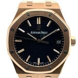オーデマ・ピゲ AUDEMARS PIGUET ロイヤルオーク 155000R.OO.12200R.01 ブラック K18PG 自動巻き メンズ 腕時計