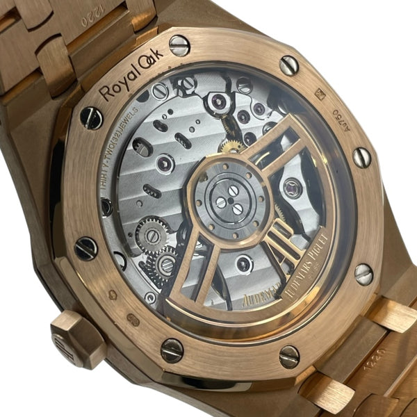 オーデマ・ピゲ AUDEMARS PIGUET ロイヤルオーク 155000R.OO.12200R.01 ブラック K18PG 自動巻き メンズ 腕時計