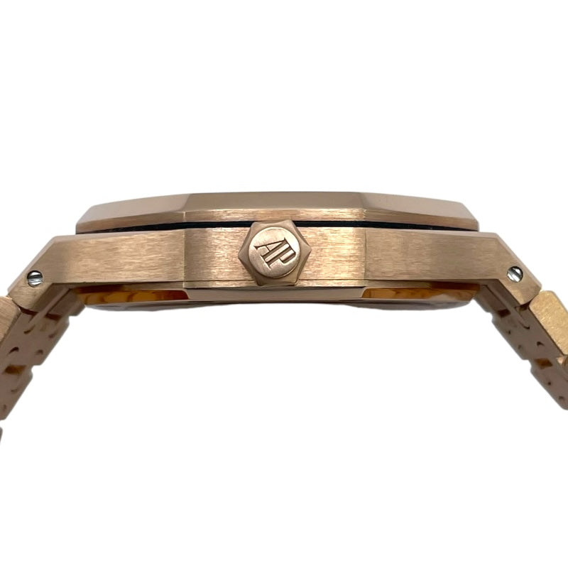 オーデマ・ピゲ AUDEMARS PIGUET ロイヤルオーク 155000R.OO.12200R.01 ブラック K18PG 自動巻き メンズ 腕時計