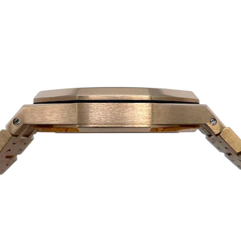 オーデマ・ピゲ AUDEMARS PIGUET ロイヤルオーク 155000R.OO.12200R.01 ブラック K18PG 自動巻き メンズ 腕時計