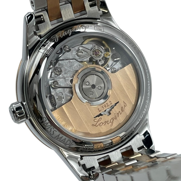 ロンジン LONGINES フラッグシップ L4.274.3.917 ホワイト SS 自動巻き レディース 腕時計