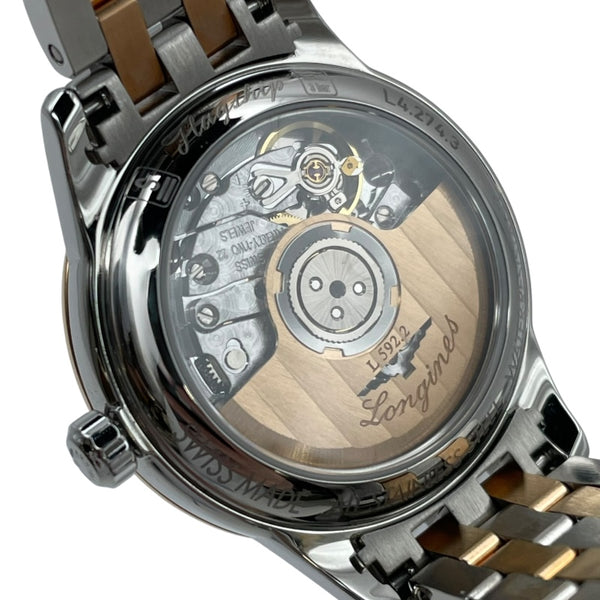 ロンジン LONGINES フラッグシップ L4.274.3.92.7 ホワイト SS 自動巻き レディース 腕時計