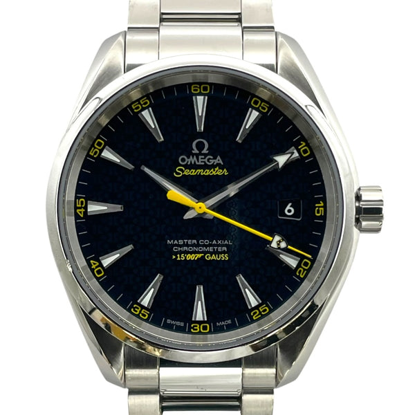 オメガ OMEGA シーマスター アクアテラ マスターコーアクシャル ジェームスボンド007 231.10.42.21.03.004 ネイビー SS 自動巻き メンズ 腕時計