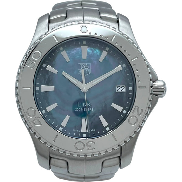 タグ・ホイヤー TAG HEUER リンク ブルーシェル WJ1119 ブルーシェル SS クオーツ メンズ 腕時計