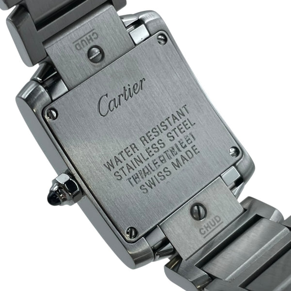カルティエ Cartier タンクフランセーズ SM 日本限定 WE110006 ホワイト SS クオーツ レディース 腕時計
