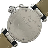 カルティエ Cartier ミスパシャ W3140025 シルバー SS/革ベルト（社外品） クオーツ レディース 腕時計