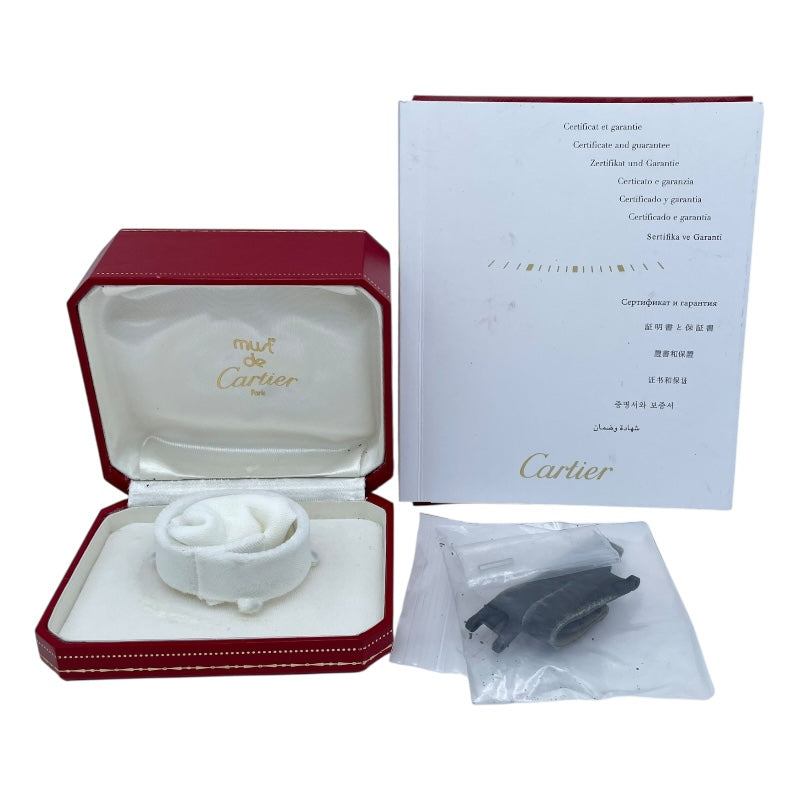 カルティエ Cartier ミスパシャ W3140025 シルバー SS/革ベルト（社外品） クオーツ レディース 腕時計