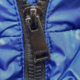ヴェルサーチ VERSACE 2WAYロゴ総柄ダウンジャケット 2022年 1002749 ブルー ナイロン メンズ ダウンジャケット
