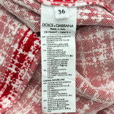 ドルチェ＆ガッバーナ Dolce & Gabbana ツイードコート F0AA4T レッド コットン レディース その他アウター