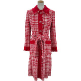 ドルチェ＆ガッバーナ Dolce & Gabbana ツイードコート F0AA4T レッド コットン レディース その他アウター