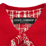 ドルチェ＆ガッバーナ Dolce & Gabbana ツイードコート F0AA4T レッド コットン レディース その他アウター