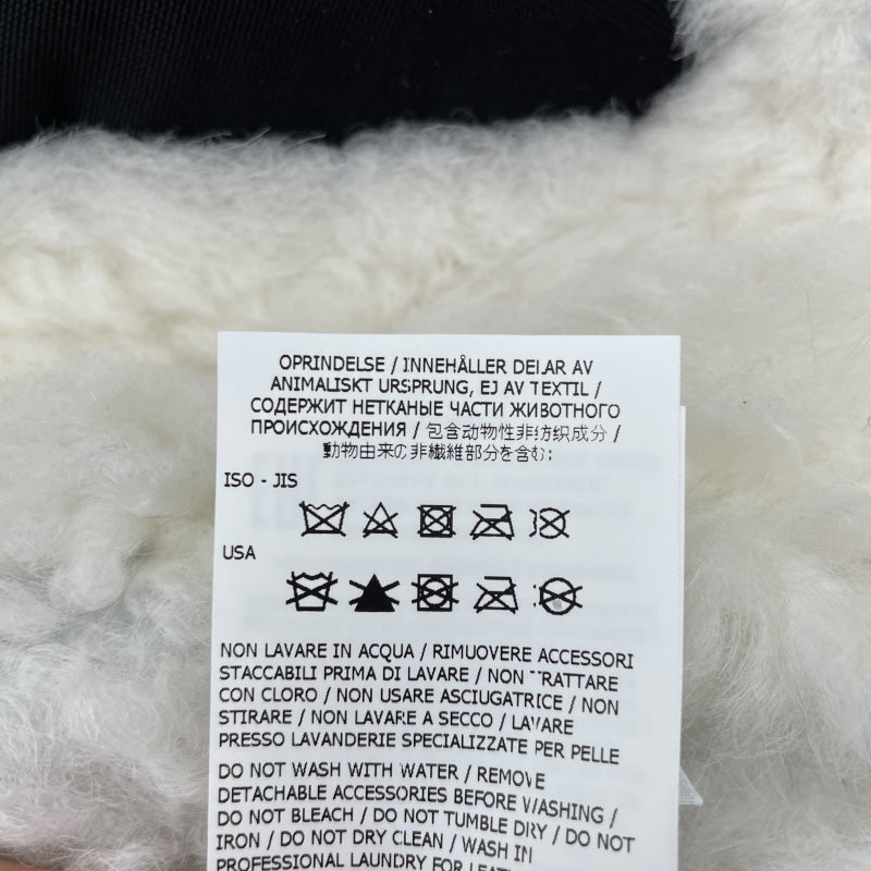 フーデッドムートンコート 7715001097 ホワイト 羊 メンズ その他アウター