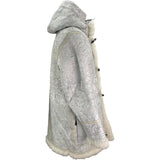 フーデッドムートンコート 7715001097 ホワイト 羊 メンズ その他アウター