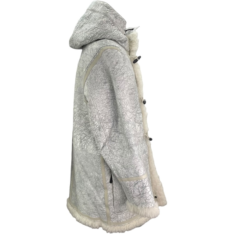 フーデッドムートンコート 7715001097 ホワイト 羊 メンズ その他アウター