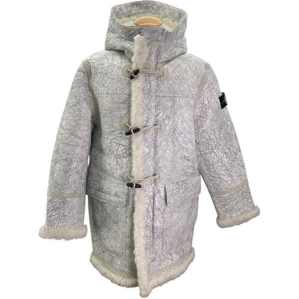 フーデッドムートンコート 7715001097 ホワイト 羊 メンズ その他アウター