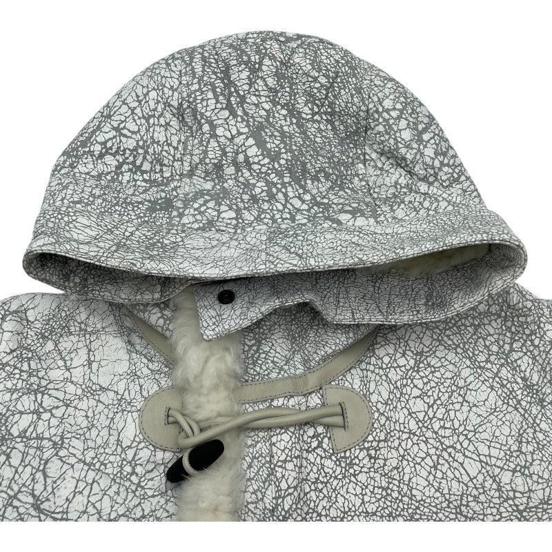 フーデッドムートンコート 7715001097 ホワイト 羊 メンズ その他アウター