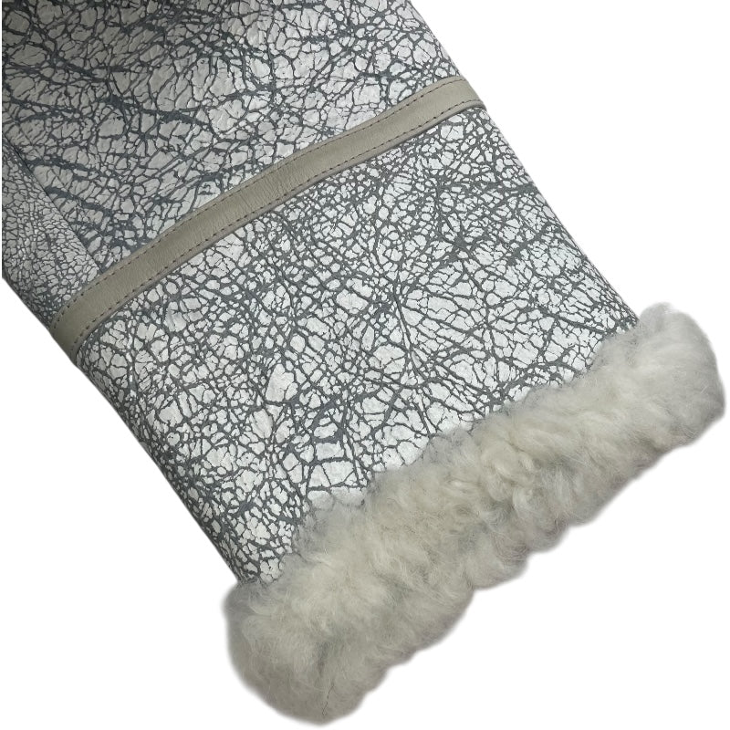 フーデッドムートンコート 7715001097 ホワイト 羊 メンズ その他アウター