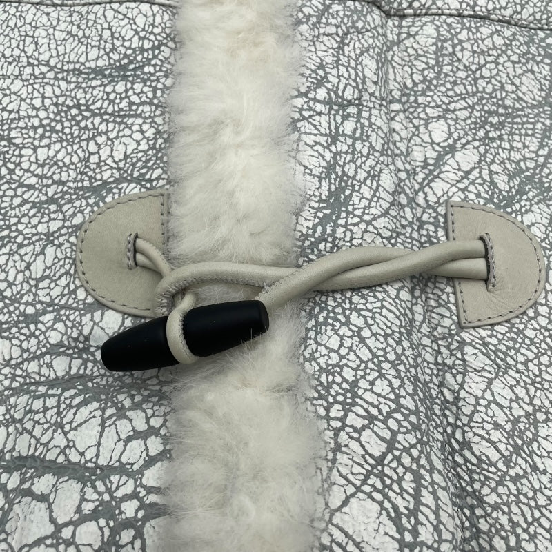 フーデッドムートンコート 7715001097 ホワイト 羊 メンズ その他アウター