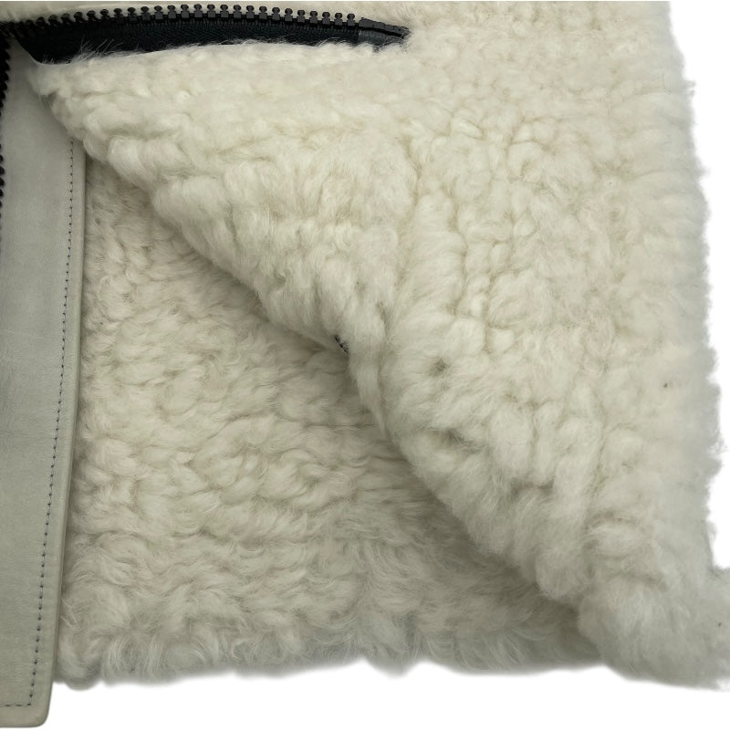 フーデッドムートンコート 7715001097 ホワイト 羊 メンズ その他アウター