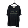 グッチ GUCCI ロゴプリントTシャツ 440103 ブラック コットン メンズ 半袖Ｔシャツ