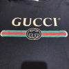 グッチ GUCCI ロゴプリントTシャツ 440103 ブラック コットン メンズ 半袖Ｔシャツ
