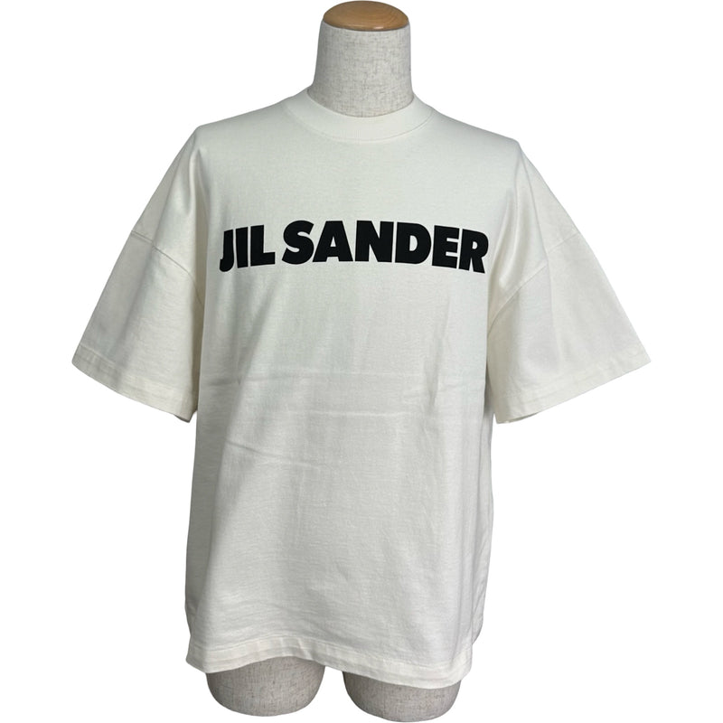 イタリア製 JIL SANDER ジルサンダー 限定Tシャツ 写真プリント転写白 ジルサンダー JIL SANDER ロゴプリントTシャツ J21IGC0001 ホワイト