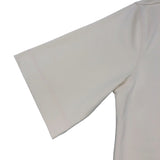 フェンディ FENDI ロゴ刺繍Tシャツ FY1291 クリーム コットン メンズ 半袖Ｔシャツ