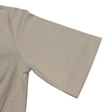 フェンディ FENDI ロゴ刺繍Tシャツ FY1291 クリーム コットン メンズ 半袖Ｔシャツ