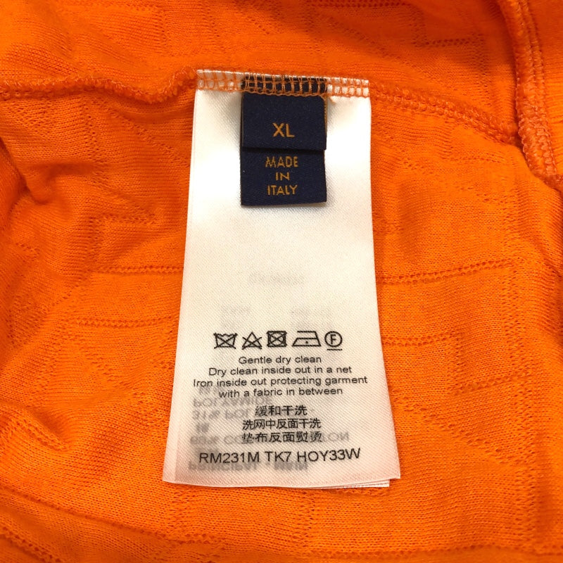 ルイ・ヴィトン LOUIS VUITTON LV総柄 スウェットシャツ HOY33W オレンジ コットン メンズ スウェット