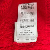 エルメス HERMES デザインカシミヤニットセーター レッド カシミヤ レディース セーター