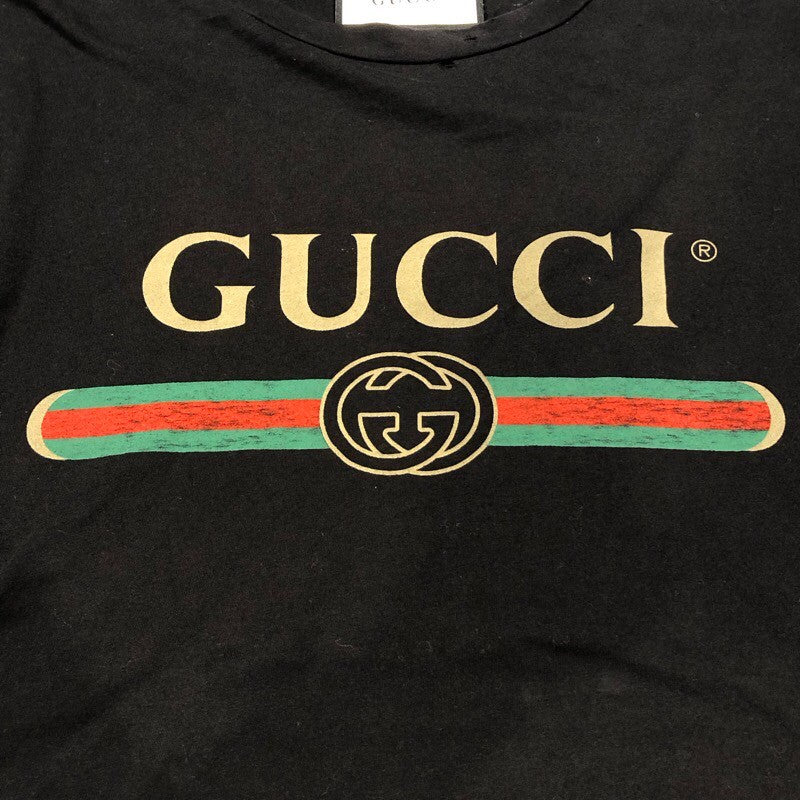 グッチ GUCCI ロゴプリントTシャツ 457095 コットン メンズ 半袖Ｔシャツ