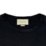グッチ GUCCI ロゴプリントTシャツ 457095 ブラック コットン メンズ 半袖Ｔシャツ