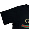 グッチ GUCCI ロゴプリントTシャツ 457095 ブラック コットン メンズ 半袖Ｔシャツ