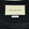 グッチ GUCCI ロゴプリントTシャツ 457095 ブラック コットン メンズ 半袖Ｔシャツ