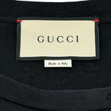 グッチ GUCCI ロゴプリントTシャツ 457095 ブラック コットン メンズ 半袖Ｔシャツ