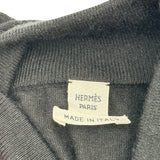 エルメス HERMES ツイルレーヌショートスリーブニットトップス 2H2826DS ブラック シルク レディース ニット